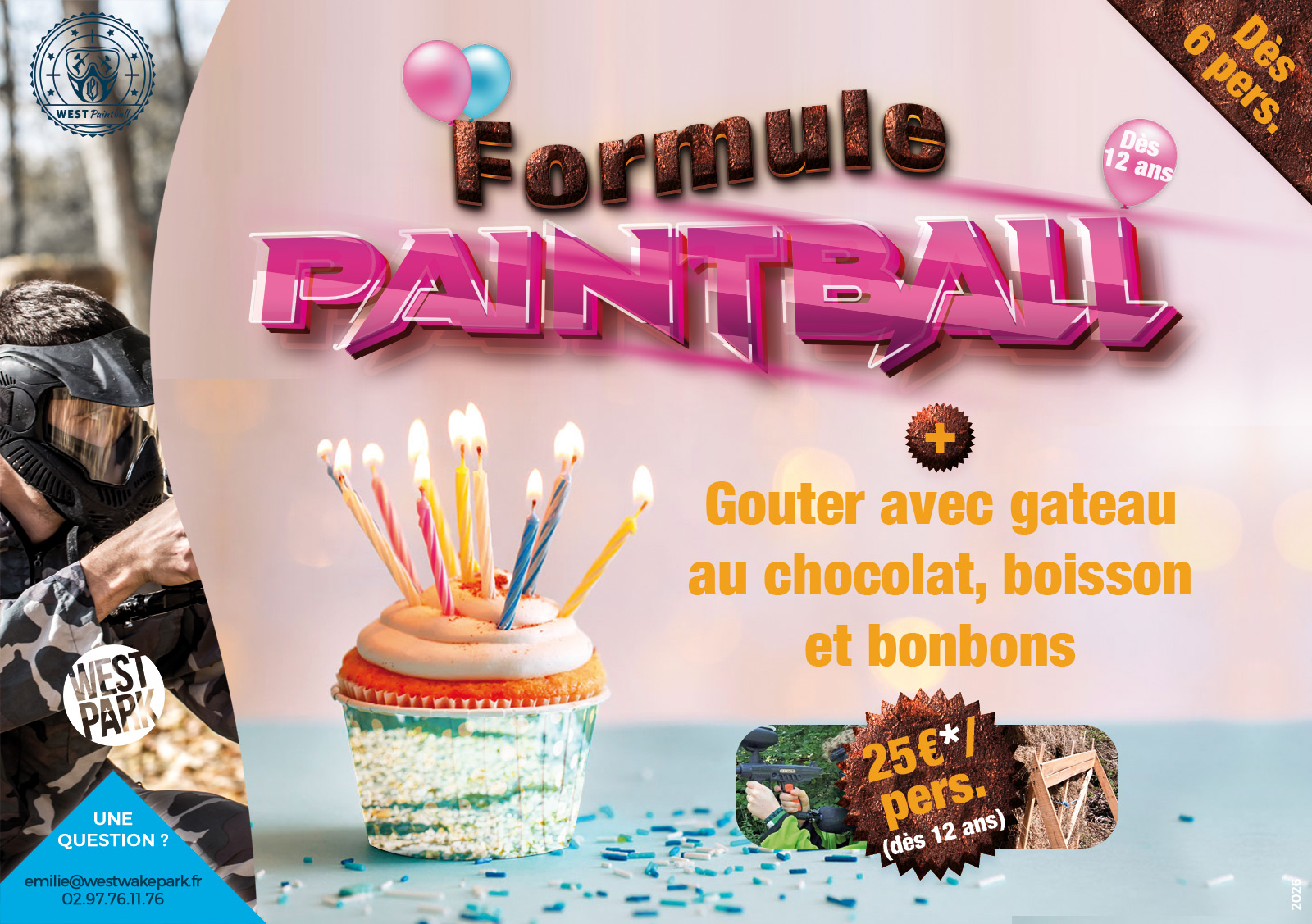 Détails de l'offre Paintball Anniversaire